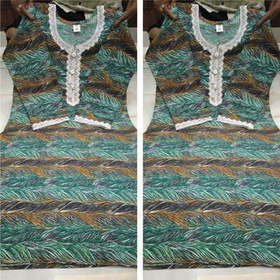 Kurtistan Women Printed A-line Kurta(Green)