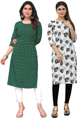 MARIDI FASHION Women Self Design Straight Kurta(Multicolor)