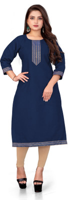 AAI MOGAL Women Solid Straight Kurta(Multicolor)