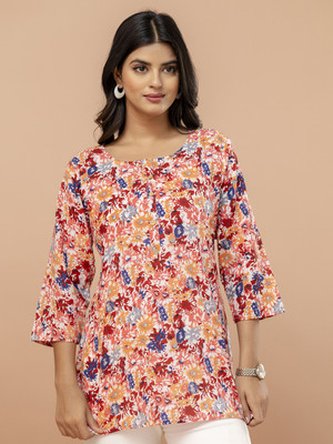 Feranoid Retail Women Printed Straight Kurta(Multicolor)
