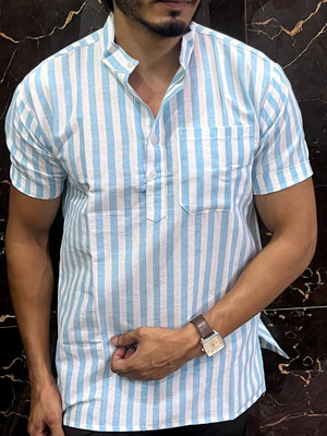 LineaWear Men Embroidered Straight Kurta(Multicolor)