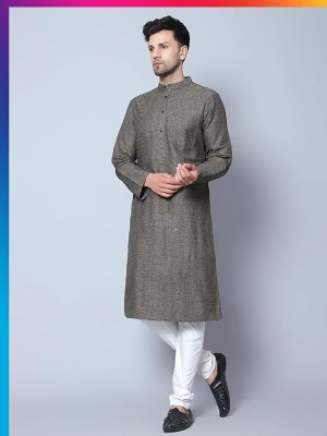 Avler Men Printed Straight Kurta(Multicolor)