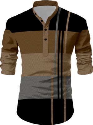 HASINI Fashion Men Printed Straight Kurta(Multicolor)