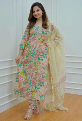 Devanshi Fashion Women Kurta Pant Dupatta Set
