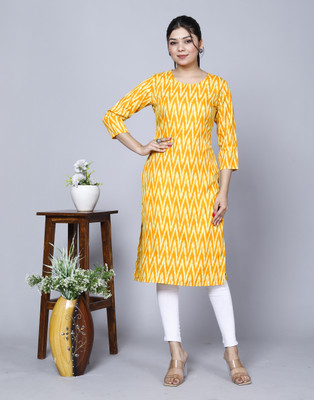 raamratan Women Printed A-line Kurta(Red)