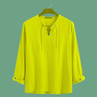 SuperTrend Women Solid Straight Kurta(Yellow)