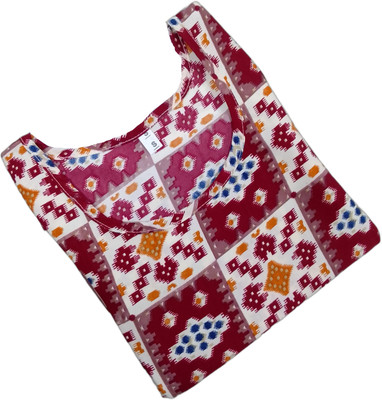 Alpha Fashion Women Printed Straight Kurta(Multicolor)