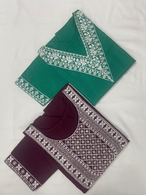 SISTO Women Chikan Embroidery Straight Kurta(Multicolor)