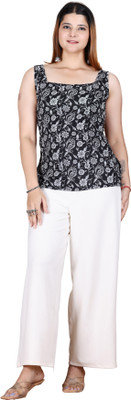 kapda kissa Women Floral Print, Paisley Ethnic Dress Kurta(Black)
