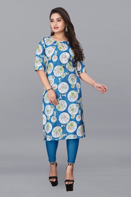 deshmi fashion Women Printed A-line Kurta(Multicolor)