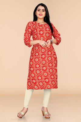 DUTT TEXTILE Women Solid A-line Kurta(Red)