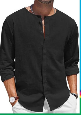Locess Men Solid A-line Kurta(Multicolor)