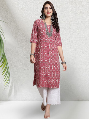 1 Stop Fashion Women Printed A-line Kurta(Multicolor)