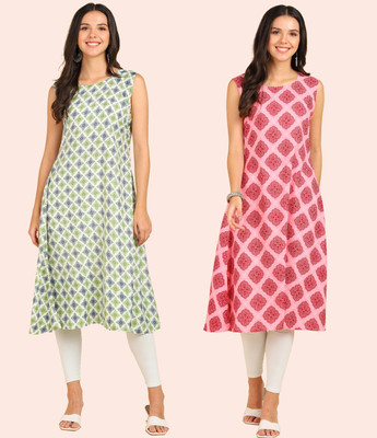 LALITATEX Women Printed A-line Kurta(Multicolor)