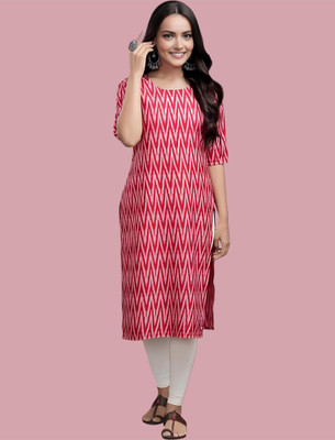 Dream Beauty Fashion Women Printed A-line Kurta(Red)