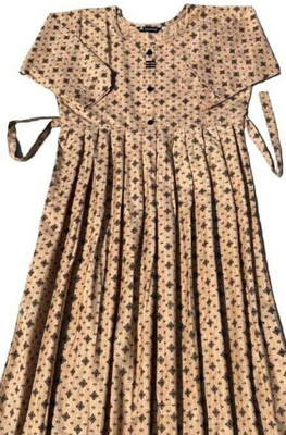 Finekraft Women Self Design Straight Kurta(Black, Beige)