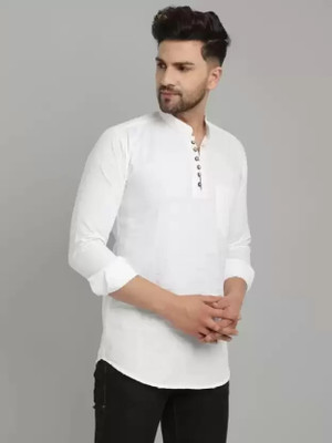 StellLIFESTYLE Trend Men Solid Casual White Shirt