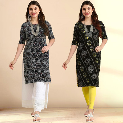 EthnicBasket Women Printed A-line Kurta(Multicolor)