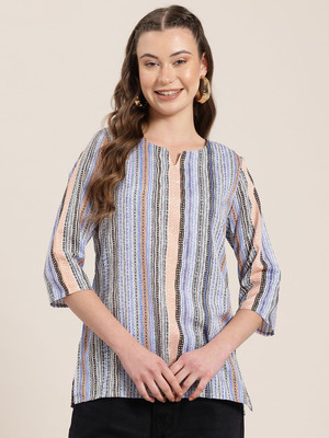 HERE&NOW Women Printed Straight Kurta(Multicolor)