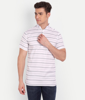 HouseOfCommon Men Striped Pathani Kurta(White)