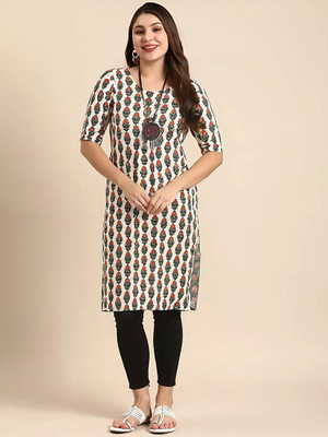SZN Women Printed A-line Kurta(Multicolor)