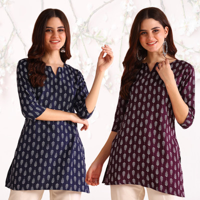 DSK STUDIO Women Floral Print Straight Kurta(Multicolor)