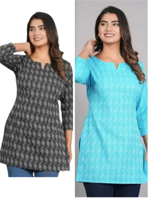 HRD Women Embellished A-line Kurta(Black)