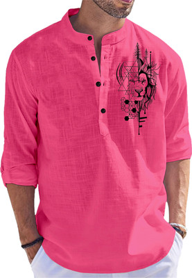 INMARTS Men Printed Straight Kurta(Multicolor)