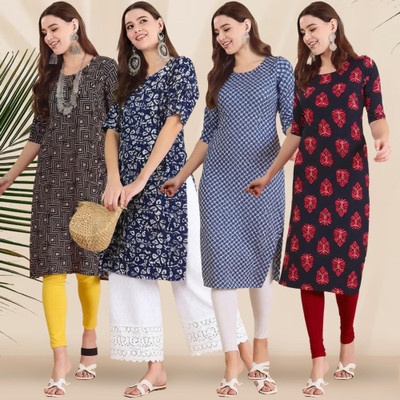 EthnicBasket Women Printed A-line Kurta(Multicolor)