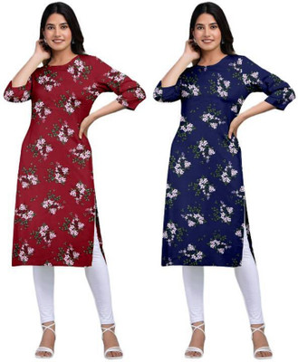 MIROSELLY CREATION Women Printed A-line Kurta(Multicolor)