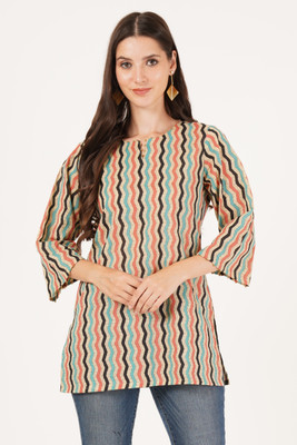 Unicorn Enterprises Women Printed A-line Kurta(Multicolor)