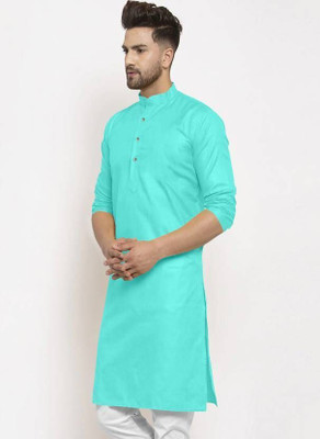 Trending Rashmi Men Solid Straight Kurta(Light Blue)