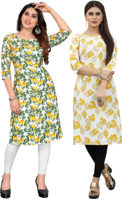 MARIDI FASHION Women Self Design Straight Kurta(Multicolor)