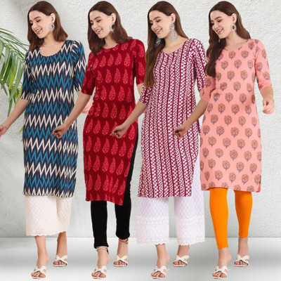 EthnicBasket Women Printed A-line Kurta(Multicolor)
