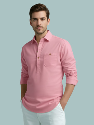 Vida Loca Men Solid A-line Kurta(Multicolor)