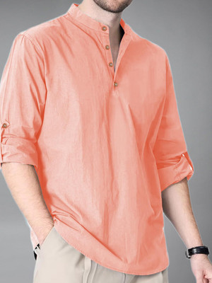 Vashuqi Men Solid Straight Kurta(Multicolor)