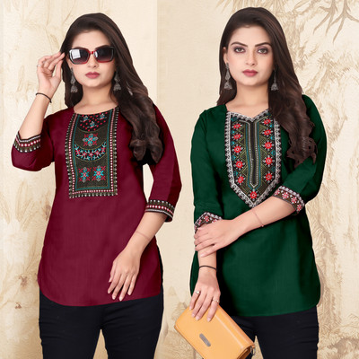 HELLY512 Women Solid A-line Kurta(Multicolor)