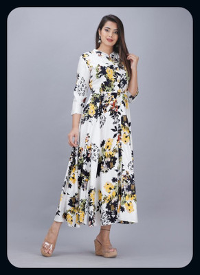 RACHNA FASHION Women Printed Anarkali Kurta(Multicolor)
