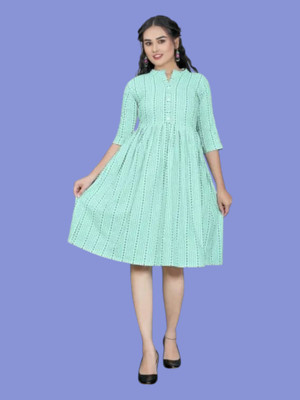 Db Fashion Xp Women Solid Anarkali Kurta(Blue)