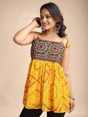 Youthnic Women Bandhani A-line Kurta(Multicolor)