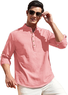 Yugnik Men Solid Straight Kurta(Multicolor)