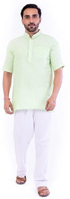 DESHBANDHU DBK Men Solid Straight Kurta(Light Green)