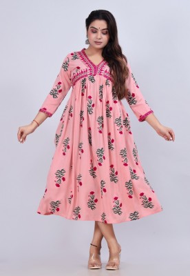 Etzin Anarkali Gown(Pink)