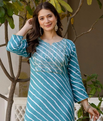 Surhi Women Printed Straight Kurta(Multicolor)