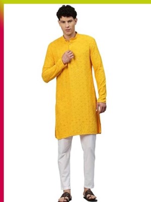 Hernic Men Printed Straight Kurta(Multicolor)