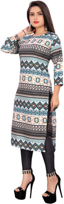 SHLOCK CREATION HUB Women Printed Straight Kurta(Multicolor)