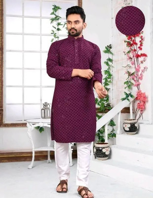 Metro Traders Men Kurta Pant Set