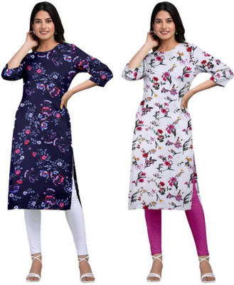 MIROSELLY CREATION Women Printed A-line Kurta(Multicolor)