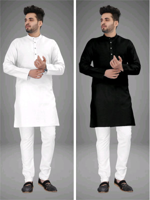 TRUST OUS Men Solid Straight Kurta(Multicolor)