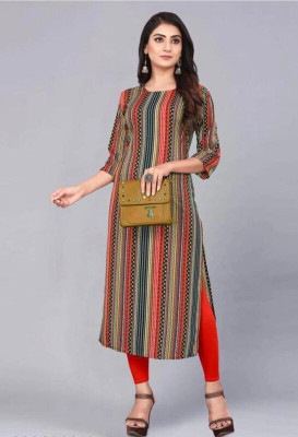 HouseOfCommon Women Printed A-line Kurta(Multicolor)